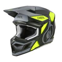 Oneal Шлем кроссовый 3Series Neon Vision V.24 серый/желтый в Хабаровске