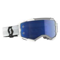 Scott Очки кроссовые Fury white blue chrome works в Хабаровске