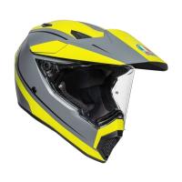 AGV Шлем AX9 E2206 V26 Pacific Road Matt Grey/Yellow Fluo/Black в Хабаровске