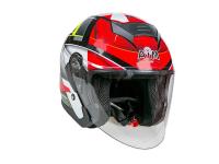 AiM Шлем открытый JK526 Red/Grey/Black в Хабаровске