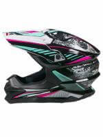 AiM Шлем кроссовый JK803 Multicolor Black/Blue в Хабаровске