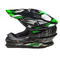 AiM Шлем кроссовый JK803S Green/Black в Хабаровске