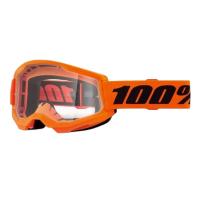 100% Очки Strata 2 V26 Goggle Neon Orange / Clear в Хабаровске