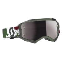 Scott Очки кроссовые Fury dark green/white silver chrome works в Хабаровске