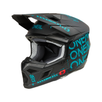 Oneal Шлем кроссовый 3Series Static черный/бирюзовый в Хабаровске