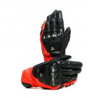 Dainese Перчатки кожаные 4-Stroke 2 Black/Fluo-Red в Хабаровске