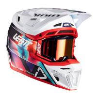 Leatt Шлем кроссовый 8.5 Royal Blue-Red V26 + очки Velocity 5.5 в Хабаровске