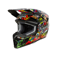 Oneal Шлем кроссовый детский 3Series Youth Crank V.24 красный/ зеленый в Хабаровске