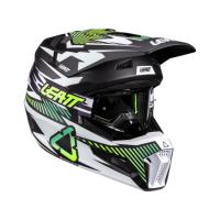 Leatt Шлем кроссовый 3.5 V26 Storm Teal + очки Vizion 3.5 в Хабаровске