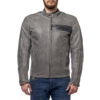 Moteq Куртка кожаная Defender grey в Хабаровске