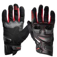 Sweep Перчатки кожаные+текстиль Hammer Black/Red в Хабаровске