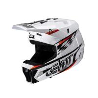 Leatt Шлем кроссовый детский Helmet Kit Moto 3.5 Jr V25 White в Хабаровске