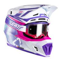 Leatt Шлем кроссовый  7.5 V26 Purple + очки Velocity 4.5 в Хабаровске