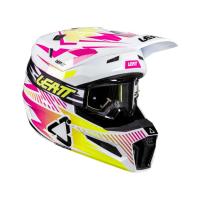 Leatt Шлем кроссовый 3.5 V26 Storm Pink + очки Vizion 3.5 в Хабаровске
