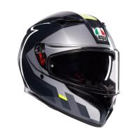 AGV Шлем K3 Shade Grey/Yellow Fluo в Хабаровске