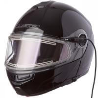 LS2 Мотошлем снегоходный FF325 Strobe Electric Snow Solid Черный в Хабаровске