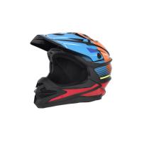 Desment Шлем кроссовый Raptor Black-Blue-Orange graphic в Хабаровске