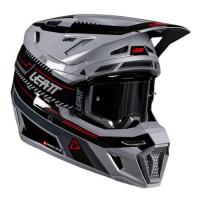 Leatt Шлем кроссовый 8.5 Grey V26 + очки Velocity 5.5 в Хабаровске