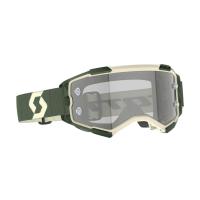 Scott Очки кроссовые Fury LS kaki green/light sensitive grey works в Хабаровске