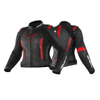 Shima Куртка Кожаная женская Miura 2.0 Black/Red в Хабаровске