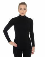 Brubeck Футболка женская дл.рукав Wool Merino 78% Черный в Хабаровске