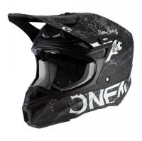 Oneal Шлем кроссовый 5Series Polyacrylite Черный/Белый в Хабаровске