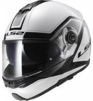 LS2 Мотошлем снегоходный FF325 Strobe Electric Snow Civik Черный/Белый в Хабаровске