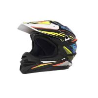 Desment Шлем кроссовый Raptor White-Yellow-Blue graphic в Хабаровске