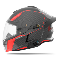 509 Шлем Delta V Carbon Commander с подогревом Racing Red в Хабаровске