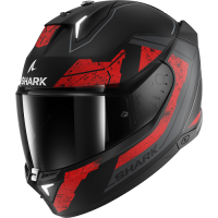 Shark Шлем Skwal i3 Rhad Mat Black/Chrome/Red в Хабаровске