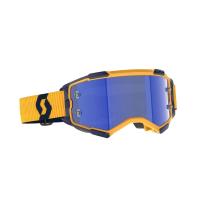 Scott Очки кроссовые Fury dark yellow/dark blue/blue chrome works в Хабаровске