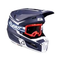 Leatt Шлем кроссовый 3.5 V26 Blue + очки Vizion 3.5 в Хабаровске