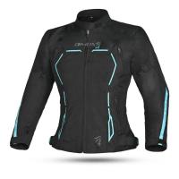 Dimox Мотокуртка текстиль Margo Women Black/Turquoise в Хабаровске
