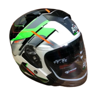 AiM Шлем JK526 Fluo-Green/White/Black в Хабаровске