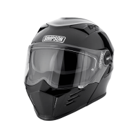 Simpson Шлем модуляр Darksome Gloss Black в Хабаровске