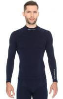 Brubeck Футболка мужская дл.рукав Wool Merino 78% Темно-Синий в Хабаровске