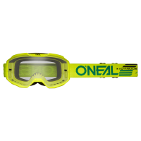 Oneal Маска кроссовая B-10 Solid V.24, желтый, прозрачные линзы Antifog, с защитой от уф лучей в Хабаровске