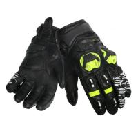 Scout Мотоперчатки кожаные Volcano Черный/Белый/Желтый в Хабаровске