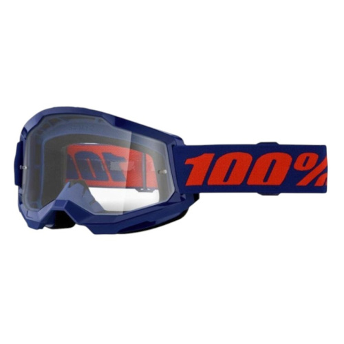 100% Очки Strata 2 Goggle Navy / Clear в Хабаровске