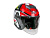 AiM Шлем открытый JK526 Red/Grey/Black в Хабаровске