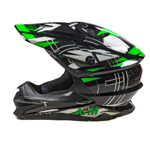 AiM Шлем кроссовый JK803S Green/Black в Хабаровске