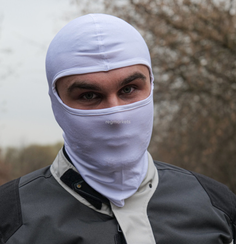 MotoLike Подшлемник Хлопок/Эластан Белый в Хабаровске