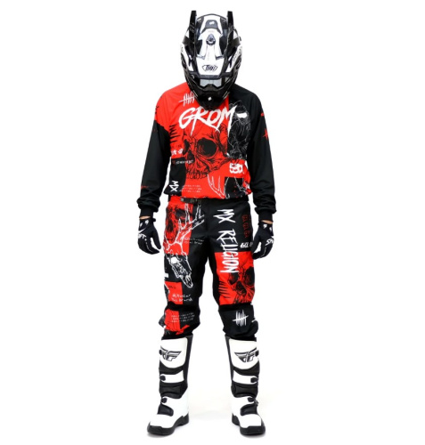 Grom Джерси + штаны MX Religion red в Хабаровске