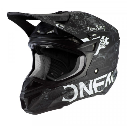 Oneal Шлем кроссовый 5Series Polyacrylite Черный/Белый в Хабаровске